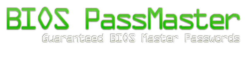 BIOS Master Passwords